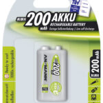 ANSMANN NiMH oplaadbare batterij maxE, 9V-Block, 200 mAh, 1 op blister