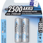 ANSMANN NiMH oplaadbare batterij maxE+, Mignon (AA) 2.500 mAh, 2 op blister