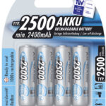 ANSMANN NiMH oplaadbare batterij maxE+, Mignon (AA) 2.500 mAh, 4 op blister