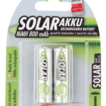 ANSMANN Solar NiMH batterij, Mignon AA, 800 mAh, 2 stuks op blister