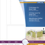 HERMA CD-inlegkaart voor Jewelcase, 151 x 118 mm, 25 vel A4, wit