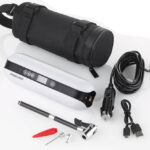 FISCHER accu-compressor met Powerbank en LED-zaklamp