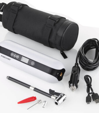 FISCHER accu-compressor met Powerbank en LED-zaklamp