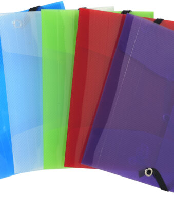 EXACOMPTA mini-elastomap Crystal, 120 x 160 mm, PP, kleuren assorti