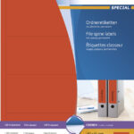 HERMA ordnerrug-etiketten SPECIAL, 192 x 61 mm, rood