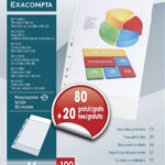 EXACOMPTA brochurehoes, Promopack 80+20 GRATIS, DIN A4, PP