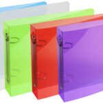 EXACOMPTA ringband Crystal, maat: (B)165 x (H)240 mm, kleuren assorti, rug 25 mm, 2-rings mechaniek