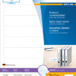 HERMA Rugetiketten Karton insteek 190x30mm wit 125 st