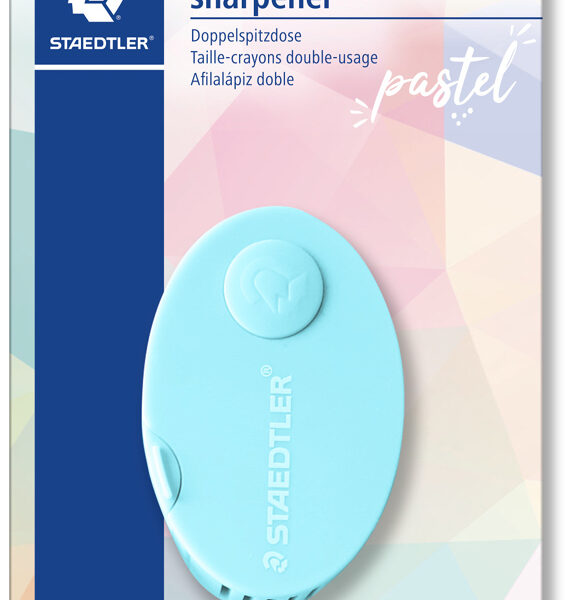 STAEDTLER dubbele puntenslijper 512 PS2 pastel, kleuren assorti