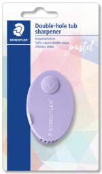 STAEDTLER dubbele puntenslijper 512 PS2 pastel, kleuren assorti