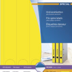 HERMA ordnerrug-etiketten SPECIAL, 38 x 297 mm, geel