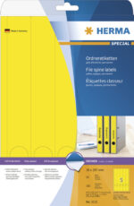 HERMA ordnerrug-etiketten SPECIAL, 38 x 297 mm, geel
