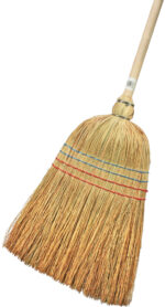 Peggy Perfect strobezem met houten steel, 4-rijig