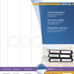 HERMA ordnerrug-etiketten SPECIAL, 34 x 297 mm, wit