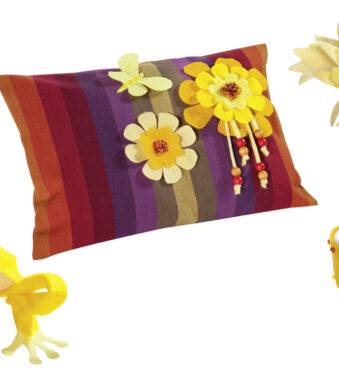 folia knutselvilt TON-IN-TON MIX, 200 x 300 mm, geel