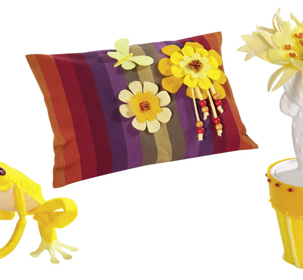 folia knutselvilt TON-IN-TON MIX, 200 x 300 mm, geel