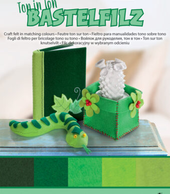 folia knutselvilt TON-IN-TON MIX, 200 x 300 mm, groen