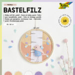 folia knutselvilt, 200 x 300 mm, 150 g/m2, pastelkleuren