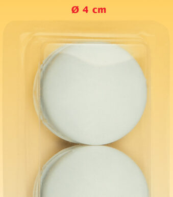 KLEIBER deurstopper, kunststof, wit, 40 mm