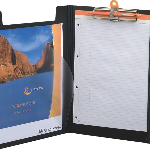 EXACOMPTA Klembord-map Exaboard, DIN A4, PP, zwart