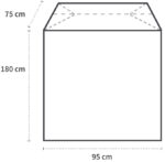 HYGOSTAR HDPE-afdekkap, transparant, 1.800 x 950 mm