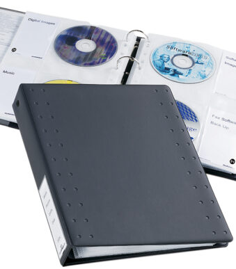 DURABLE CD-/DVD-INDEX ringband 40, voor 40 CD´s, antraciet