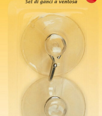 KLEIBER zuignaphaak, set van 2, kunststof, transparant