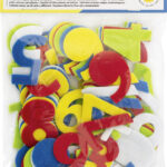 folia knutselvilt-stansdelen 'Cijfers', zelfklevend