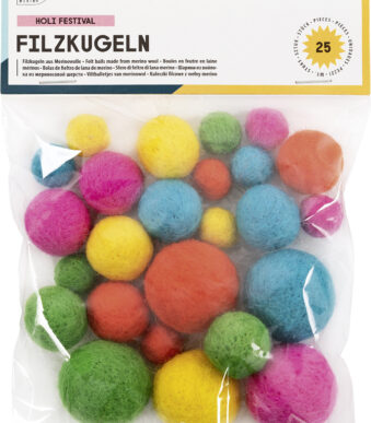 folia knutselviltballen HOLI FESTIVAL, Merinowol