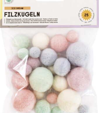 folia knutselviltballen ICE DREAM, Merinowol