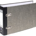 EXACOMPTA ordner gemarmerd, A5 liggend, 70 mm, grijs