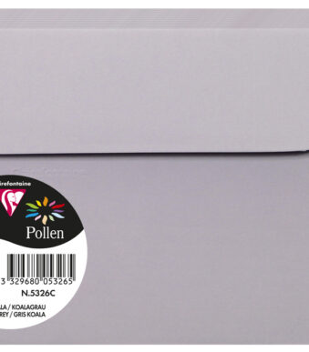 Pollen by Clairefontaine envelop 114 x 162 mm, koalagrijs, 120 g/m²
