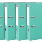 EXACOMPTA PP-ordner Premium, A4, 80 mm, turquoise, pak van 5