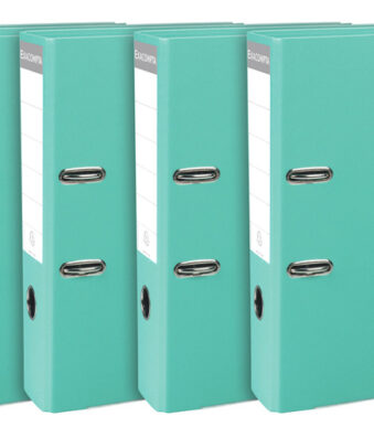 EXACOMPTA PP-ordner Premium, A4, 80 mm, turquoise, pak van 5