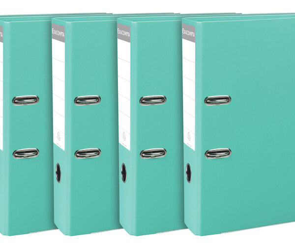 EXACOMPTA PP-ordner Premium, A4, 80 mm, turquoise, pak van 5