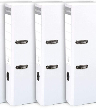 EXACOMPTA PP-ordner premium, A4, 80 mm, wit, 5 stuks