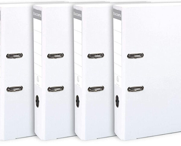EXACOMPTA PP-ordner premium, A4, 80 mm, wit, 5 stuks