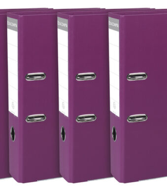 EXACOMPTA PP-ordner premium, A4, 80 mm, fuchsia, 5 stuks