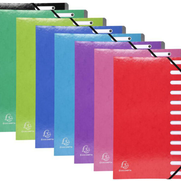 EXACOMPTA sorteermap Iderama, 12 vakken, kleuren assorti