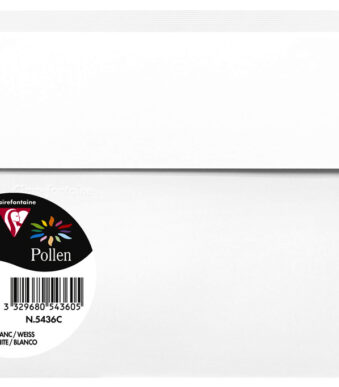 Pollen by Clairefontaine envelop 114 x 162 mm, wit, 120 g/m²