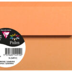 Pollen by Clairefontaine envelop 90x140 mm, clementine, 120 g/m²