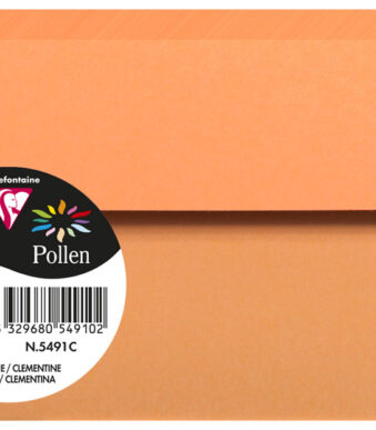 Pollen by Clairefontaine envelop 90x140 mm, clementine, 120 g/m²