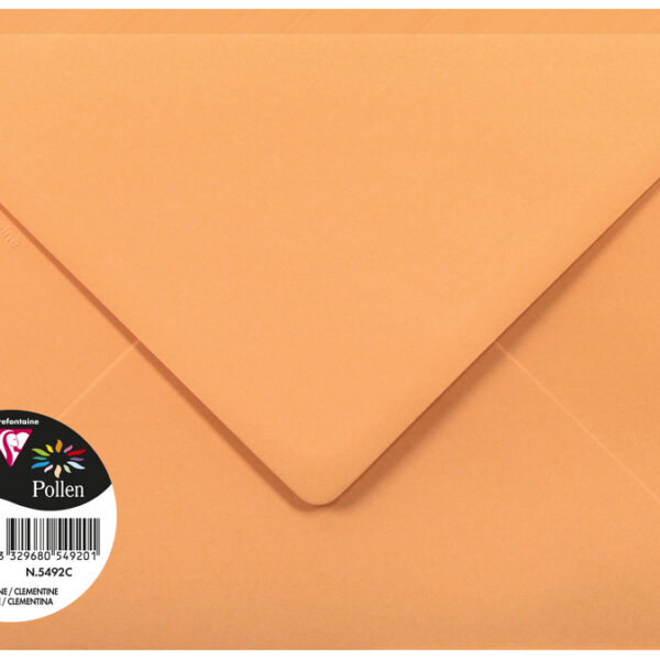 Pollen by Clairefontaine envelop 162 x 229 mm, clementine, 120 g/m²