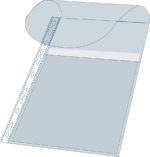 EXACOMPTA brochurehoes met sluitklep, DIN A4, PP