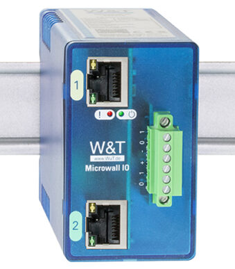 W&T Microwall IO, IP20, kunststof-behuizing, blauw