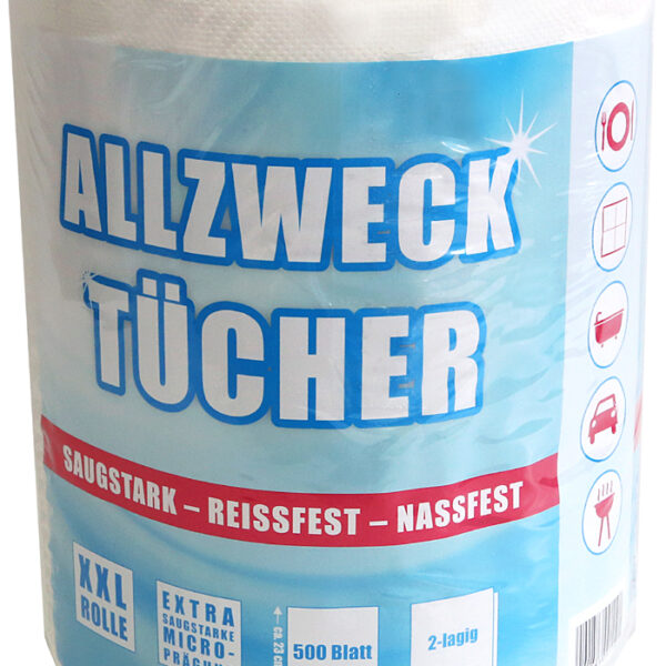 Fripa Tissue multifunctionele-reinigingsdoekjes, wit, op rol