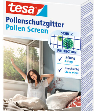 tesa pollenfiltergaas voor het raam, 1,50 m x 1,30 m