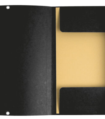 EXACOMPTA hoekspanmap, DIN A4, karton, zwart