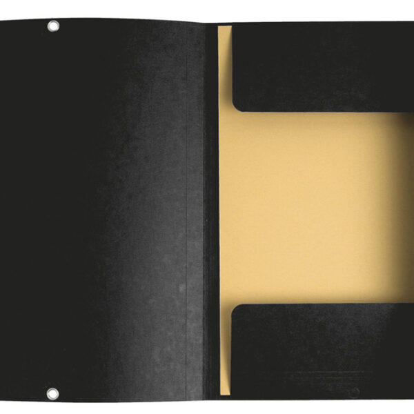 EXACOMPTA hoekspanmap, DIN A4, karton, zwart