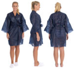 HYGOSTAR eenmalige kimono, gemaakt van PP-fleece, eenheidsmaat, blauw